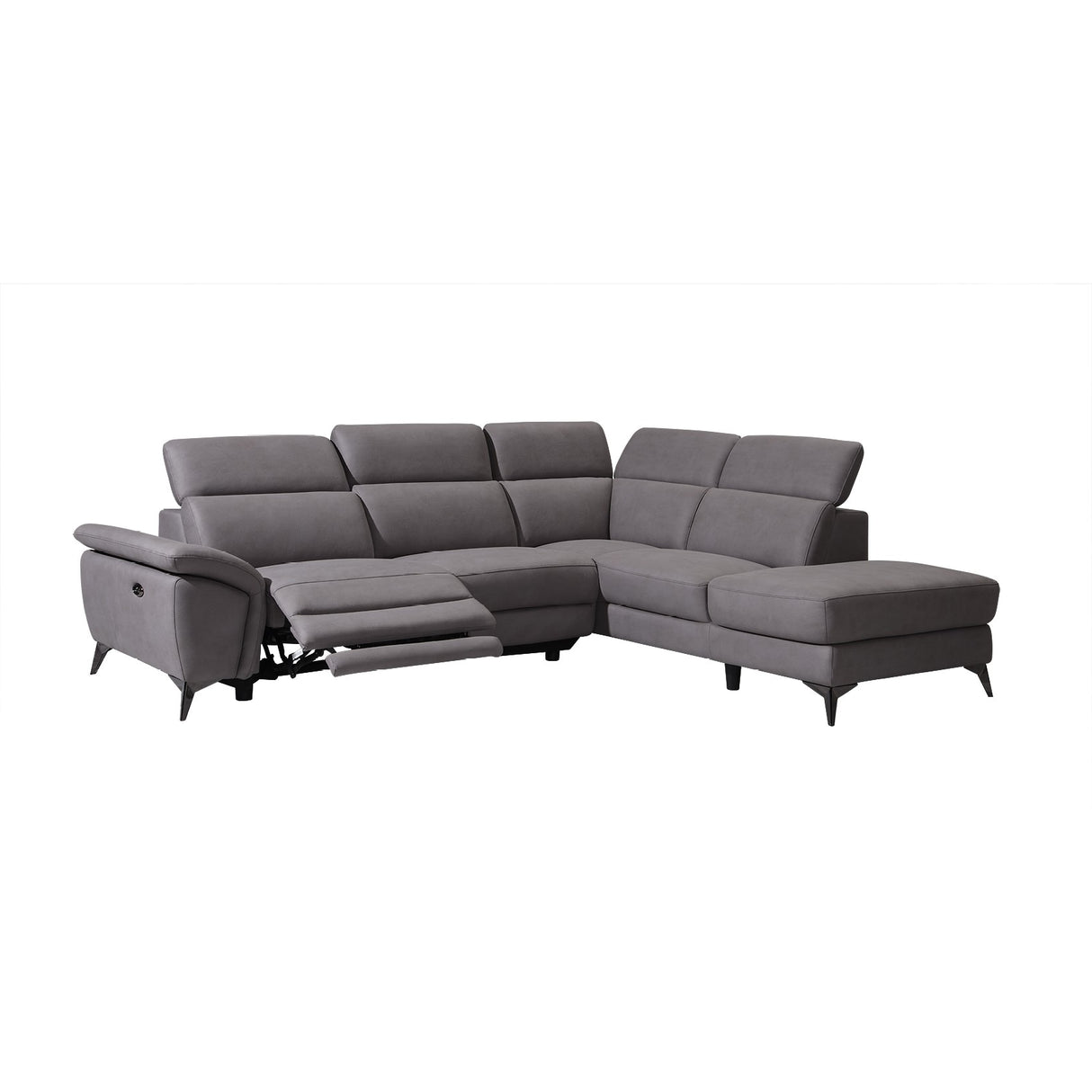 Ecksofa Navora beige mit Motor Rechts beige