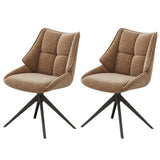 AMANDO Stuhl gepolstert Drehfunktion braun