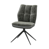 Esszimmer Stuhl Calvin Stuhl  360°-Drehung, grau