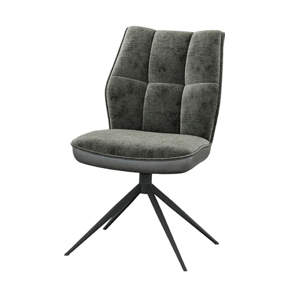 Esszimmer Stuhl Calvin Stuhl  360°-Drehung, grau