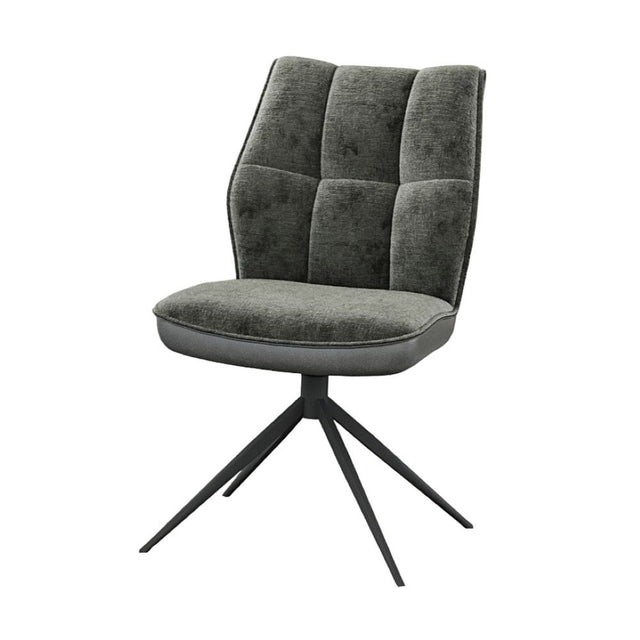 Esszimmer Stuhl Calvin Stuhl  360°-Drehung, grau
