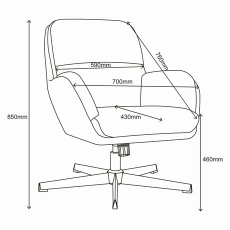 Cannon bequemer Relaxsessel dunkelgrau