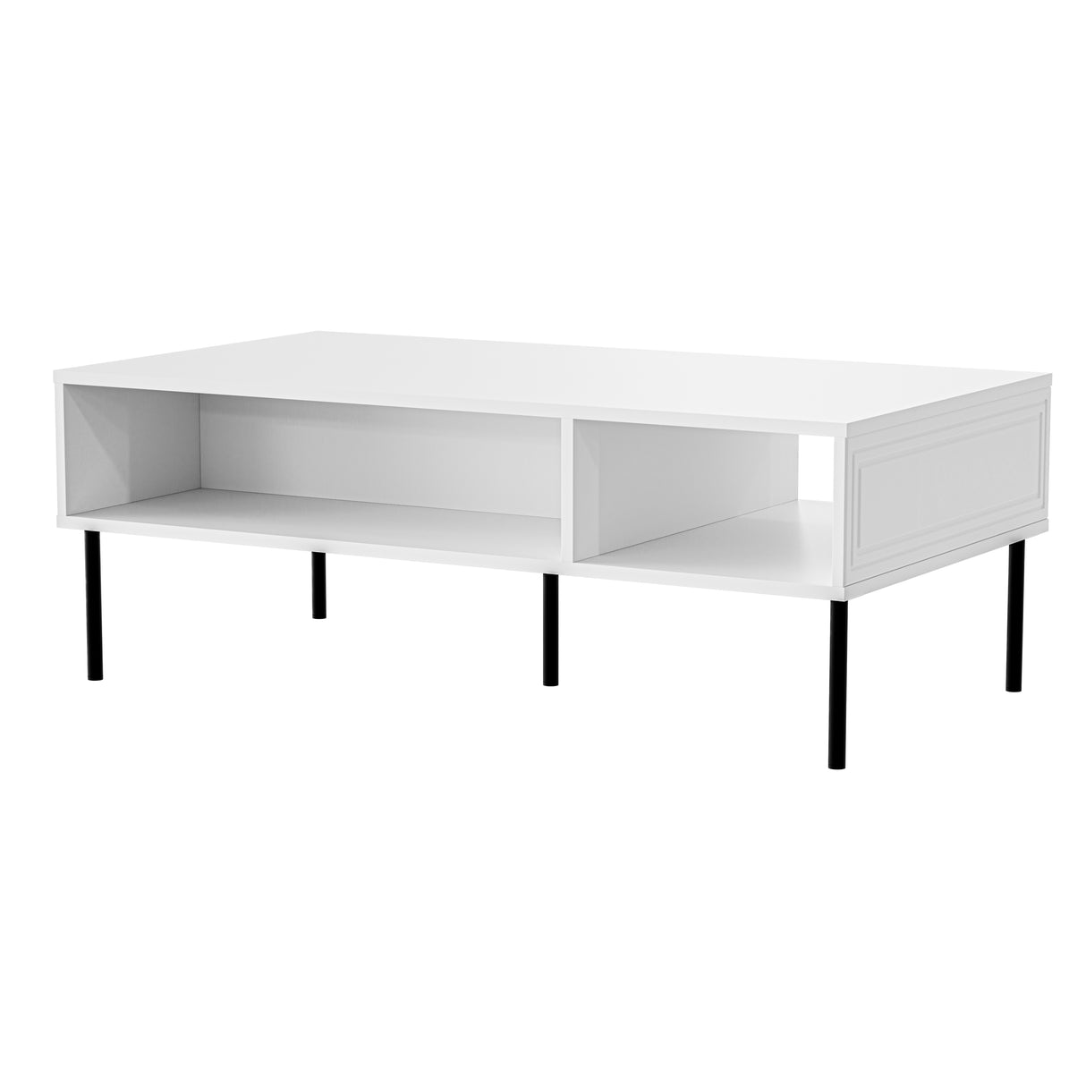 Couchtisch, MAISON LINEA 110x40x60cm, Weiss matt
