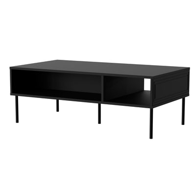 Couchtisch, MAISON LINEA 110x40x60cm, Schwarz matt