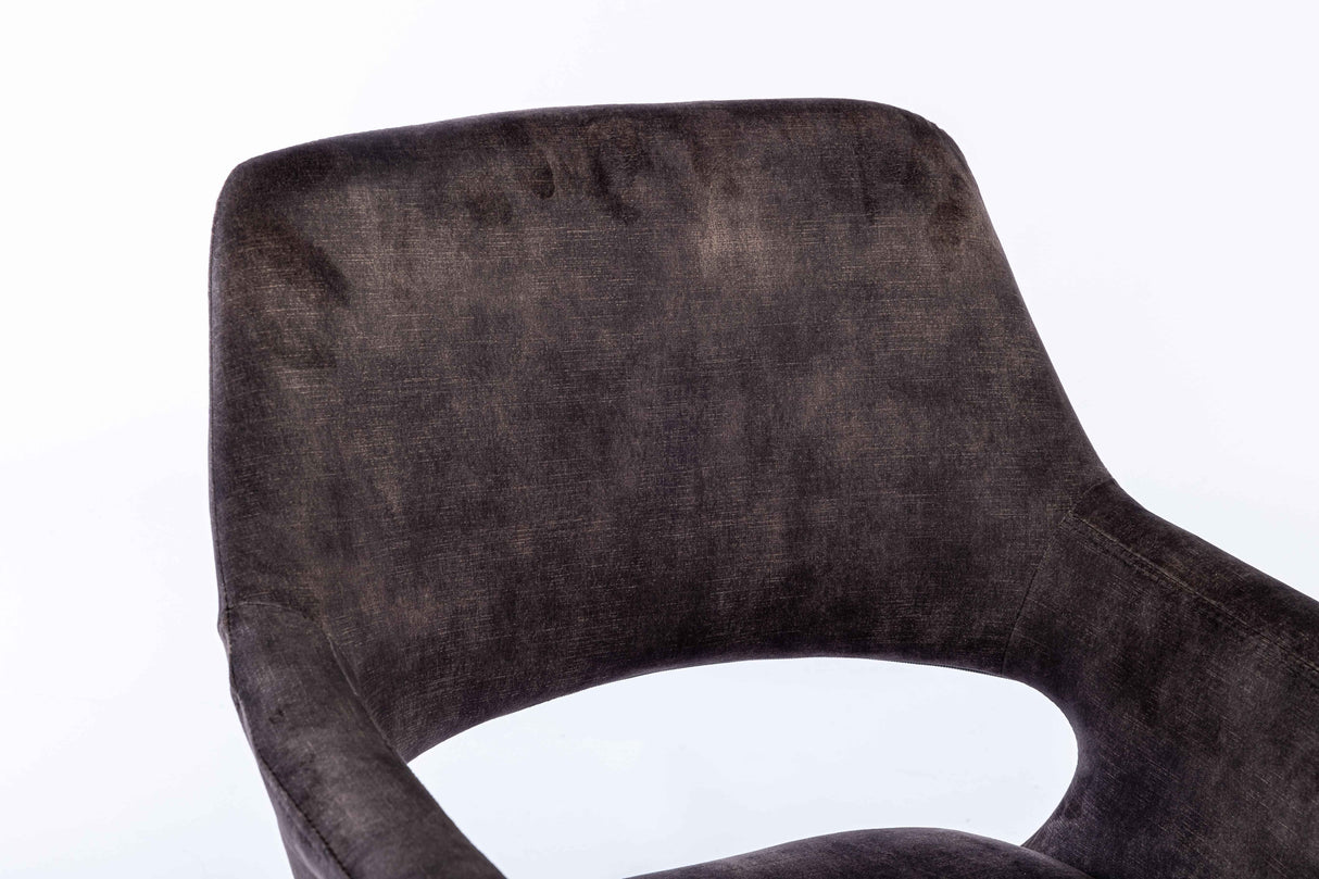 DAVID Armlehnstuhl 360° Anthrazit 58 x 61 x 83cm