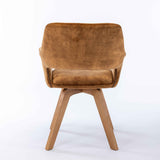 DAVID Armlehnstuhl 360° Curry /Gelb 58 x 61 x 83cm