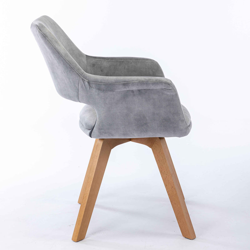 DAVID Armlehnstuhl 360° Grau 58 x 61 x 83cm