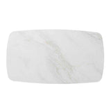 ELONA - Esstisch Marmoroptik weiss 160x90cm