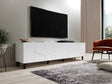 TV-Möbel, ETNARO DESIGN 200x50x45cm, Eiche /Schwarz matt