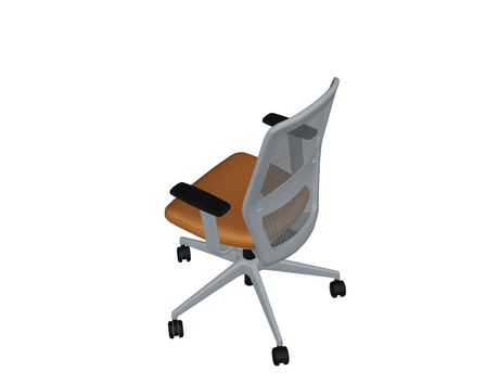 EVO2 Bürostuhl grau Basis /orange Armlehnen - Prime Möbel