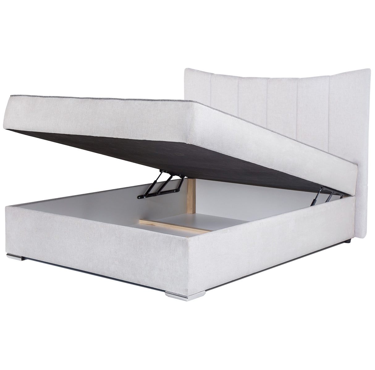 Ester Boxbett mit Stauraum beige 160 x 200 cm