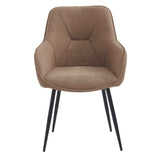 FELDMANN Armlehnstuhl Dunkelgrau 63,5 x 65 x 91cm