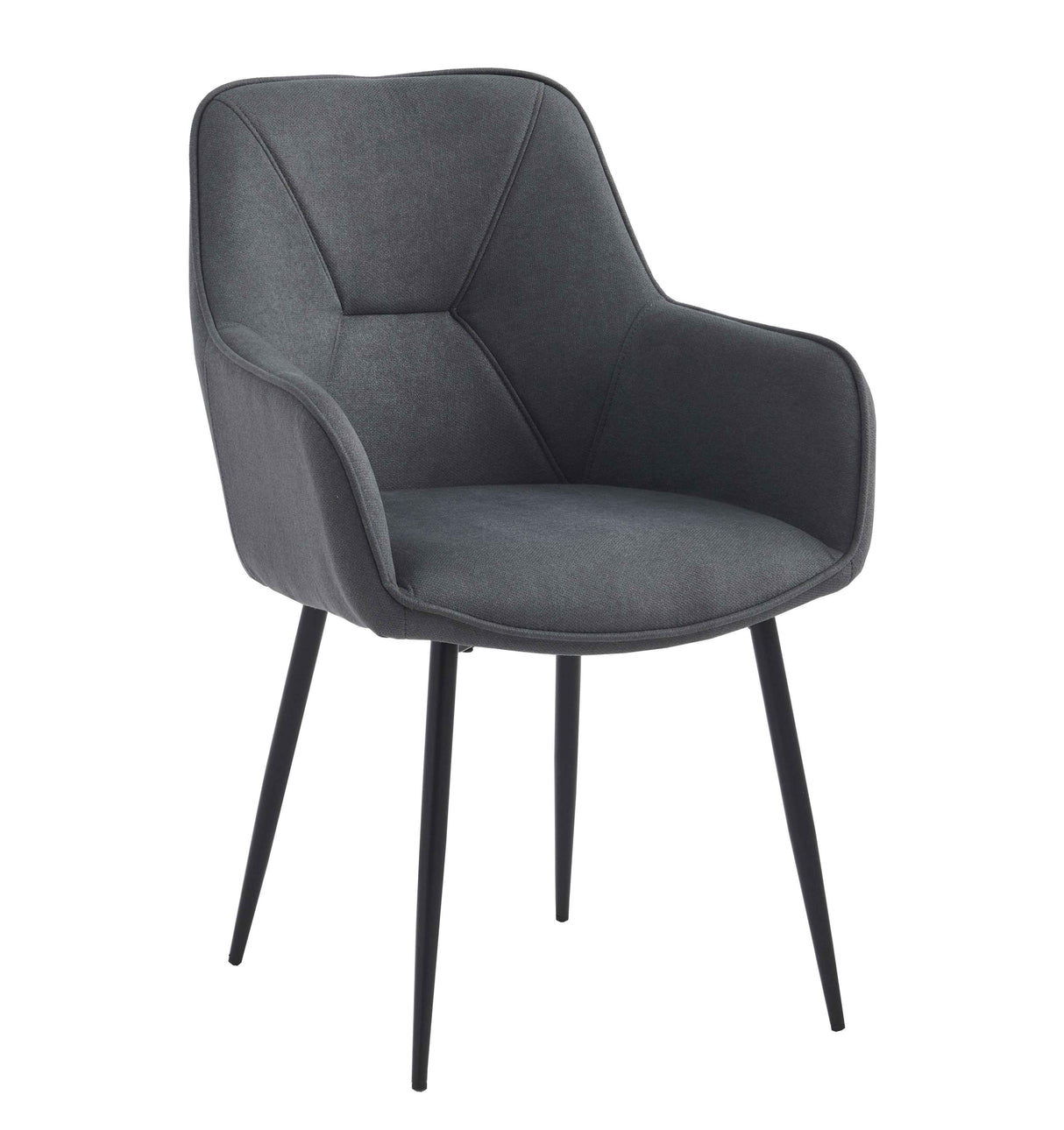 FELDMANN Armlehnstuhl Hellgrau 63,5 x 65 x 91cm