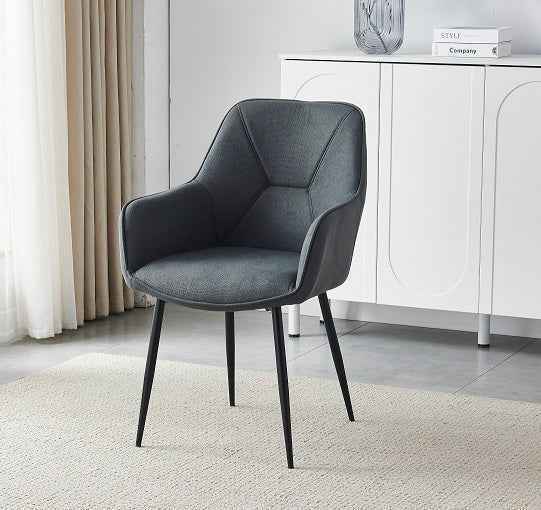 FELDMANN Armlehnstuhl Stoff Braun 63,5 x 65 x 91cm