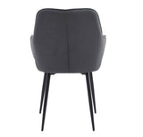 FELDMANN Armlehnstuhl Hellgrau 63,5 x 65 x 91cm