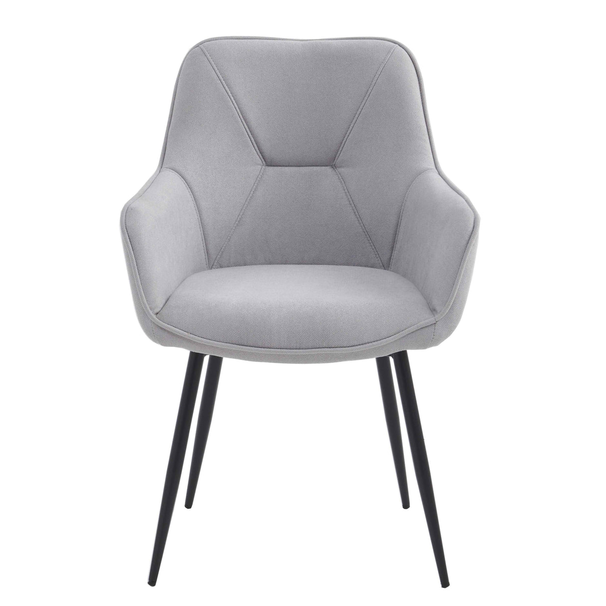 FELDMANN Armlehnstuhl Hellgrau 63,5 x 65 x 91cm