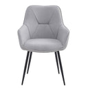 FELDMANN Armlehnstuhl Hellgrau 63,5 x 65 x 91cm