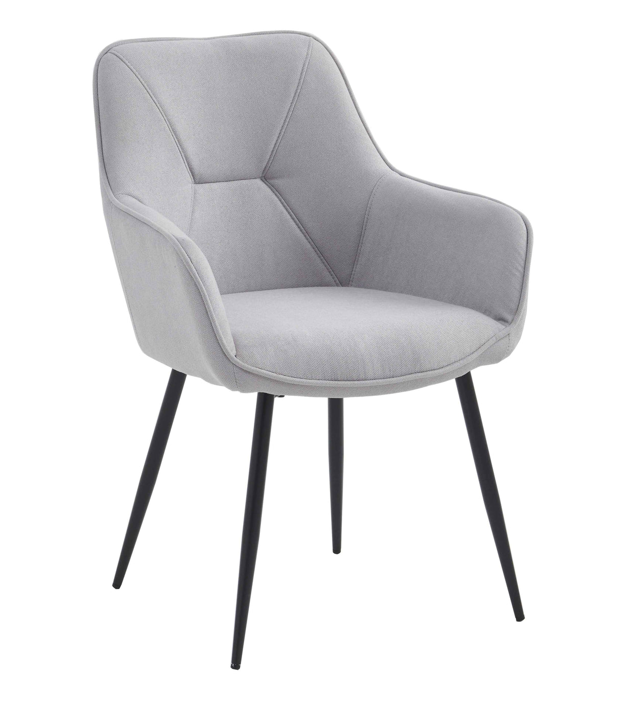 FELDMANN Armlehnstuhl Hellgrau 63,5 x 65 x 91cm