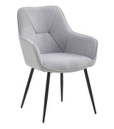 FELDMANN Armlehnstuhl Hellgrau 63,5 x 65 x 91cm