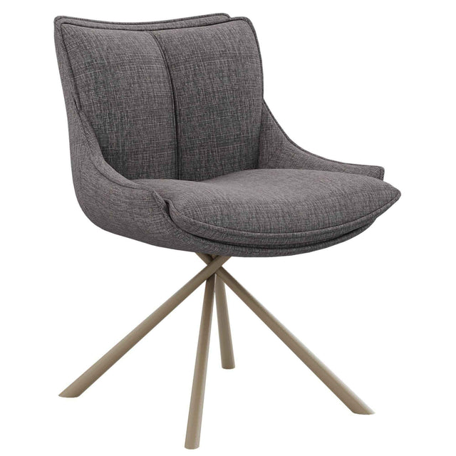 FLORENZ Design Stuhl Braun 56x66x87cm