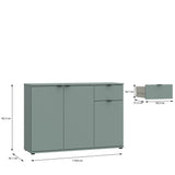 Prime Lunaris Kommode 230cm grün