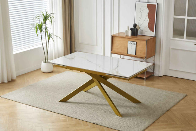 GOLDMANN Ausziehtisch für Esszimmer Keramik Marmor