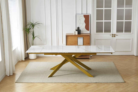 GOLDMANN Ausziehtisch für Esszimmer Keramik Marmor