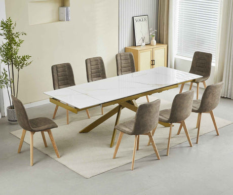 GOLDMANN Ausziehtisch für Esszimmer Keramik Marmor