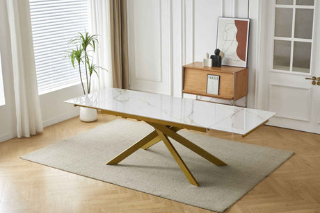 GOLDMANN Ausziehtisch für Esszimmer Keramik Marmor