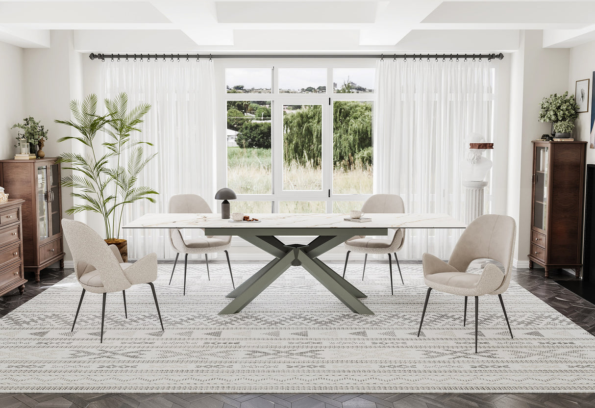 Stuhl Gregor beige /schwarz