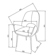 Stuhl Gregor beige /schwarz