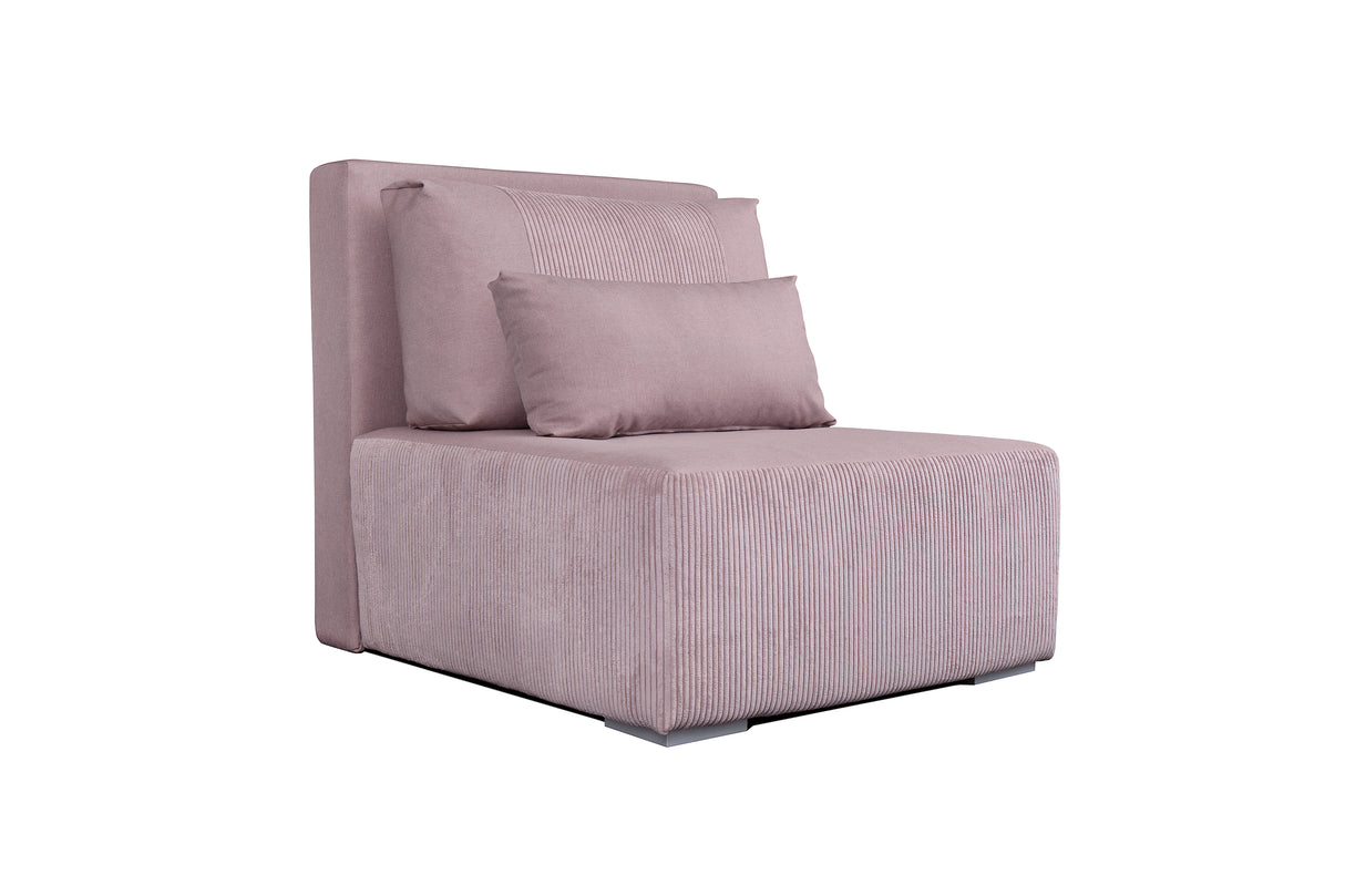 GENF Relax Sessel mit Schlafunktion Rosa 92x116x96cm