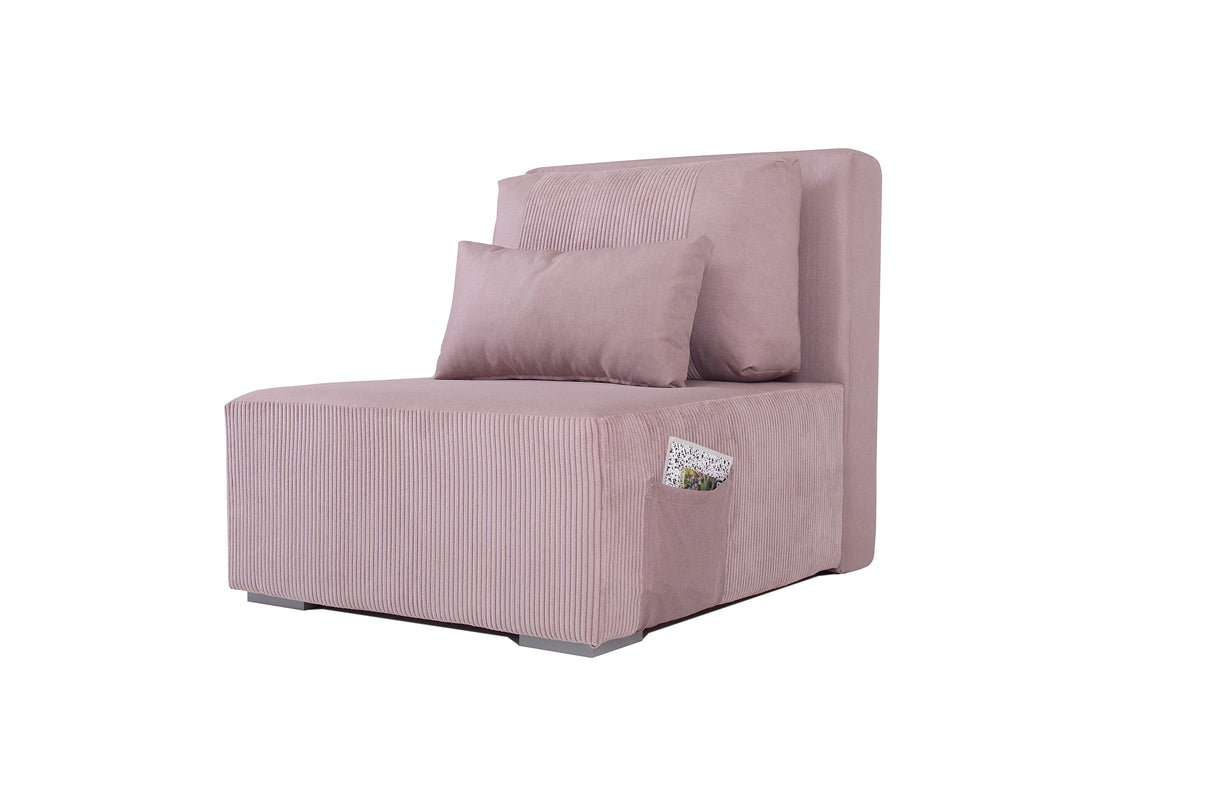 GENF Relax Sessel mit Schlafunktion Rosa 92x116x96cm