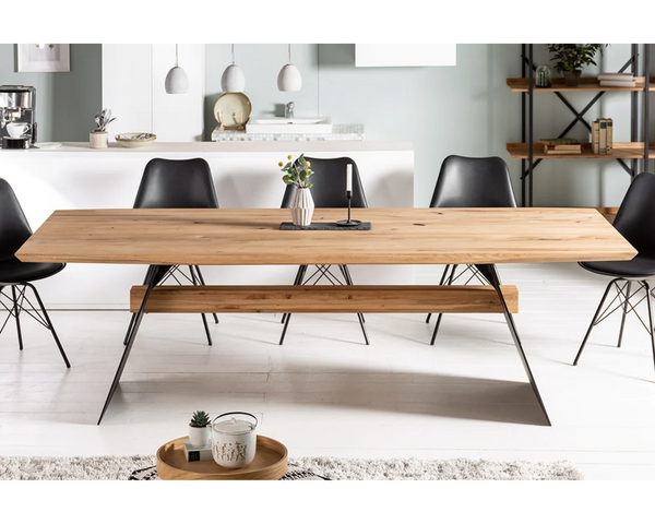 HERCULES Familien Tisch geölt, Massivholz aus Eiche 240x100 cm