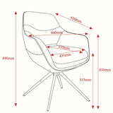 Hermann Armelehnstuhl 360 Grad Drehbar beige