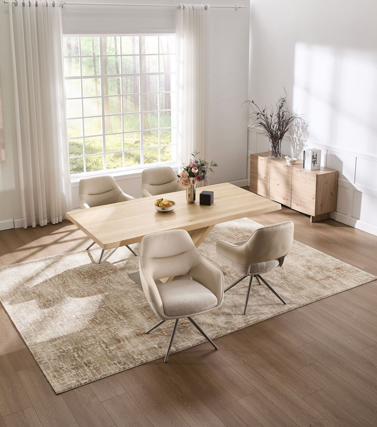 Hermann Armelehnstuhl 360 Grad Drehbar beige