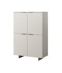 Highboard AVENA 4D  100×145×41,5 cm – Beige Matt