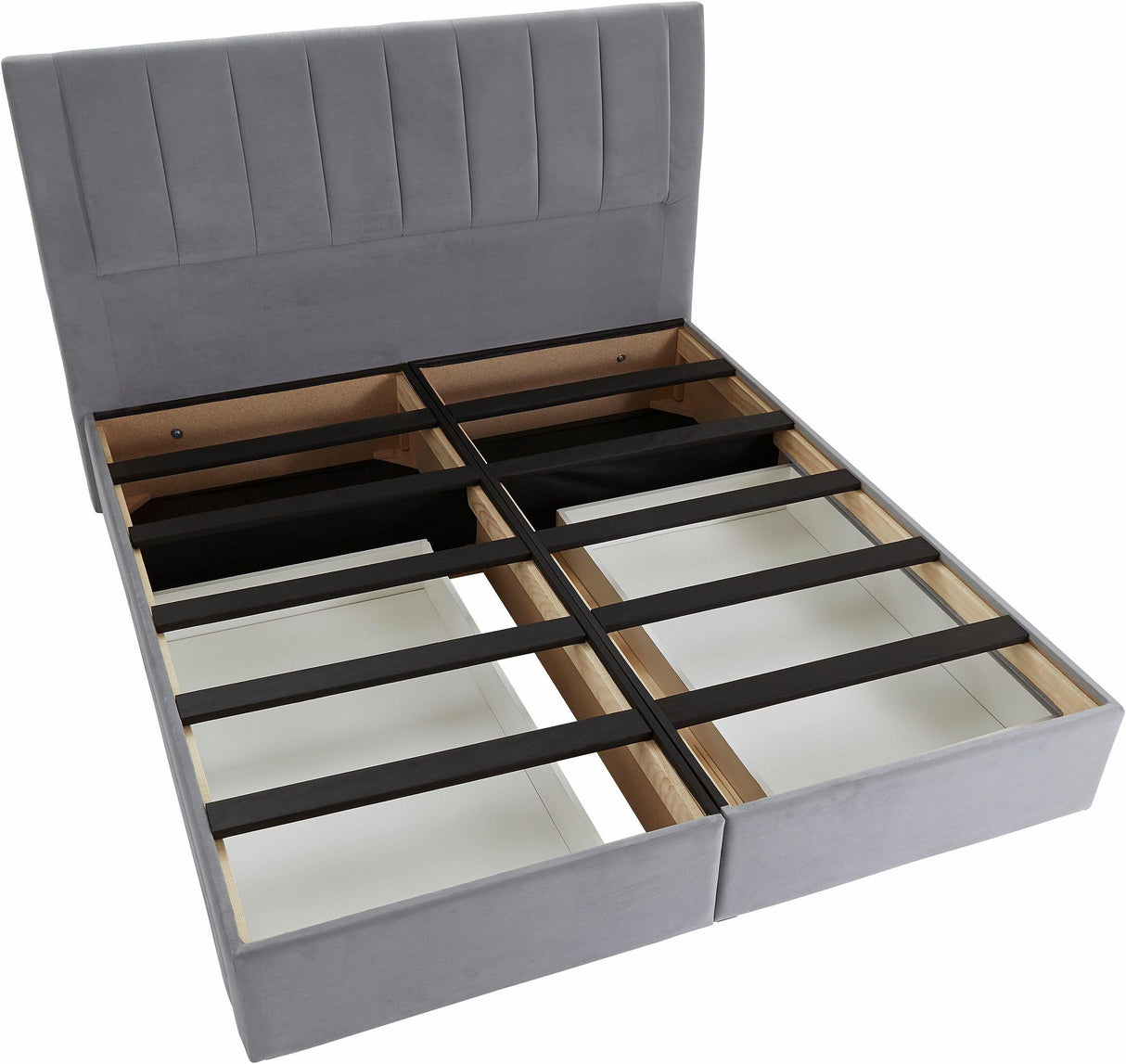 Prima Value Boxspringbett hellgrau