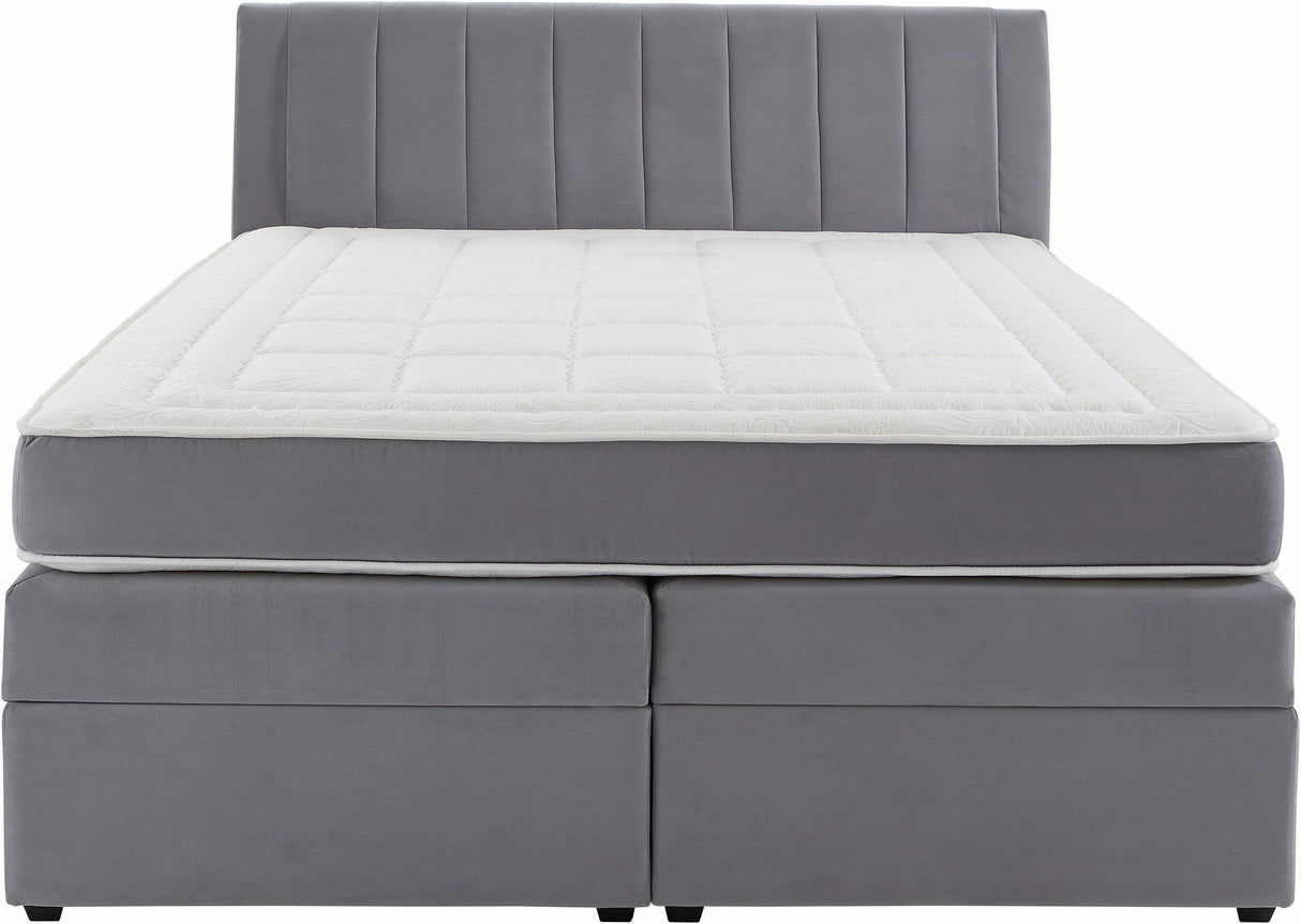 Prima Value Boxspringbett hellgrau