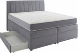 Prima Value Boxspringbett hellgrau