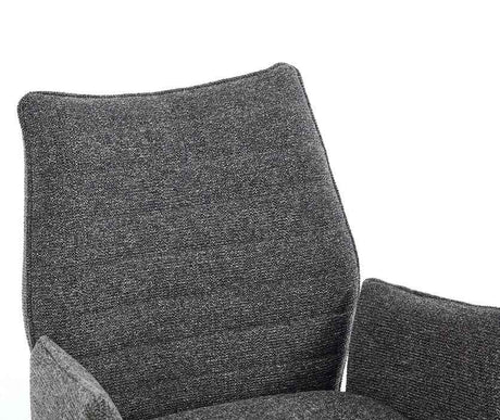 JOHANN Armlehnstuhl  180° Anthrazit - komplett bezogen