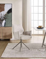 JOHANN Armlehnstuhl  180° Beige - komplett bezogen