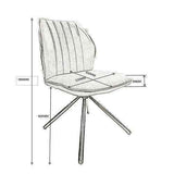 James Stuhl, Sternfuss hellblauem weichem Stoff 51x63x90