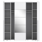 Kleiderschrank mit Spiegel Naruto 200 cm weiss