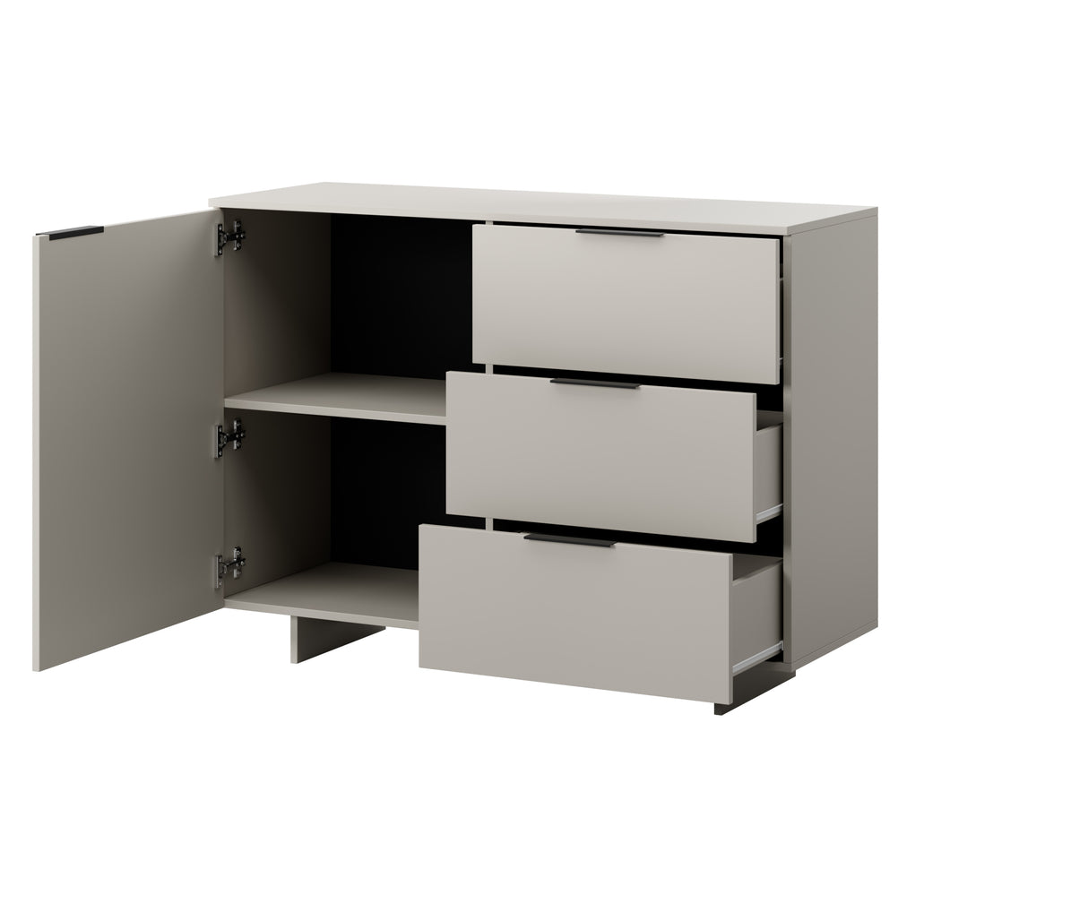 Kommode AVENA 3S  120×90×41,5 cm – Beige Matt