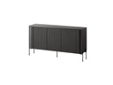 Kommode SOLIS 150×80×40cm – Schwarz Matt