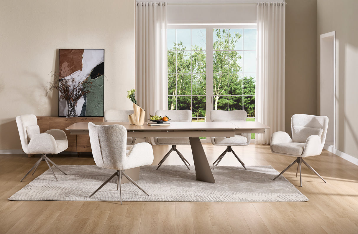 Ausziehbarer Bergland Tisch Braun