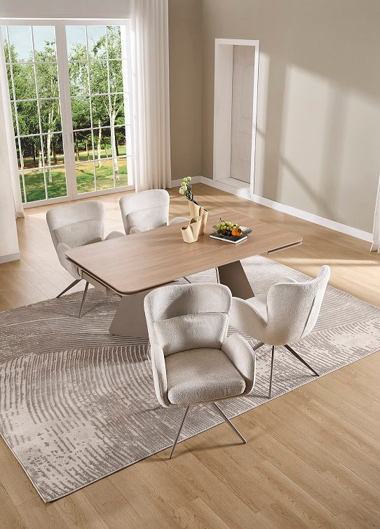 Ausziehbarer Bergland Tisch Braun