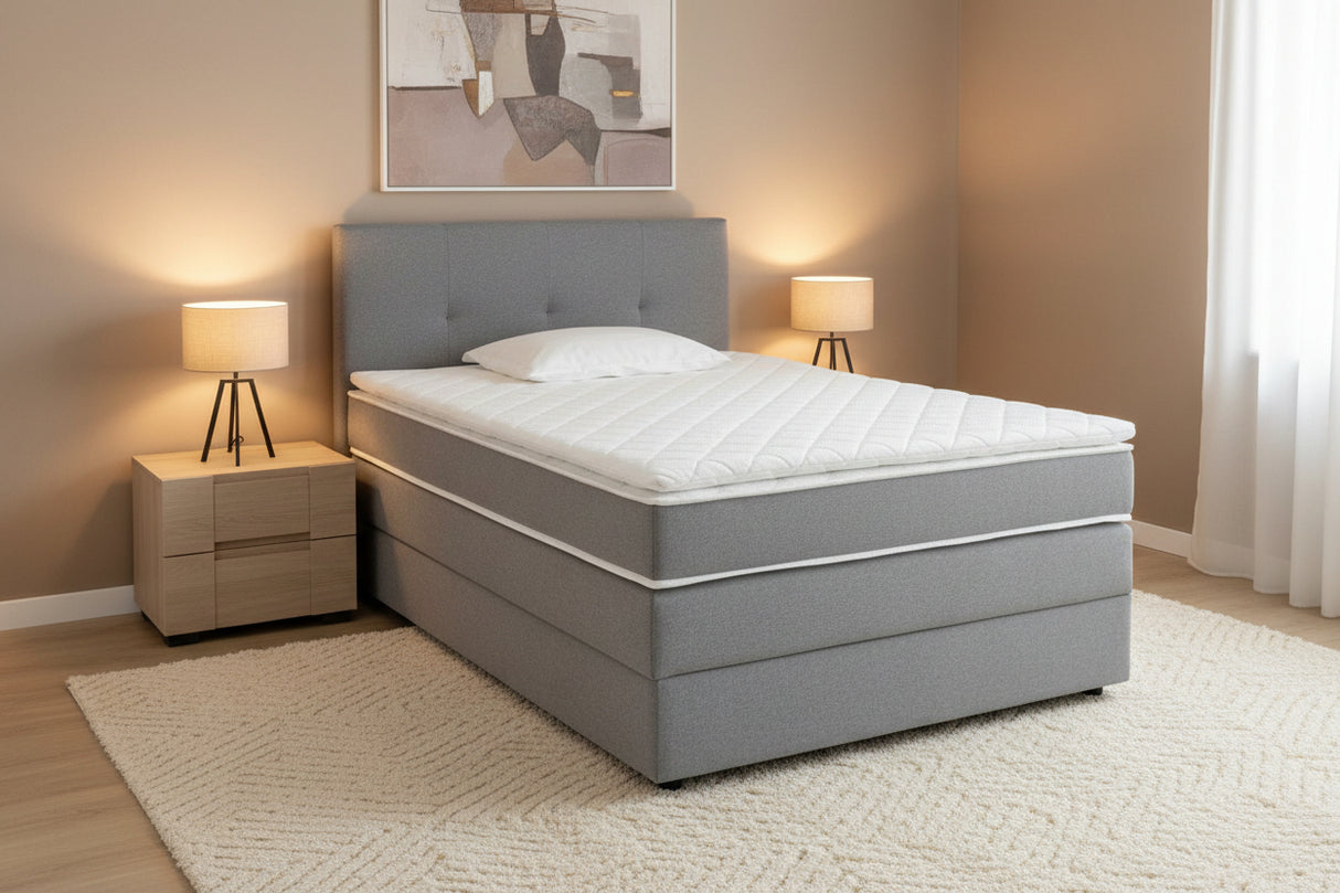 Orion Pocket Boxspringbett grau