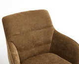 Smart Stuhl Armlehnstuhl mit Federung & 360° Braun